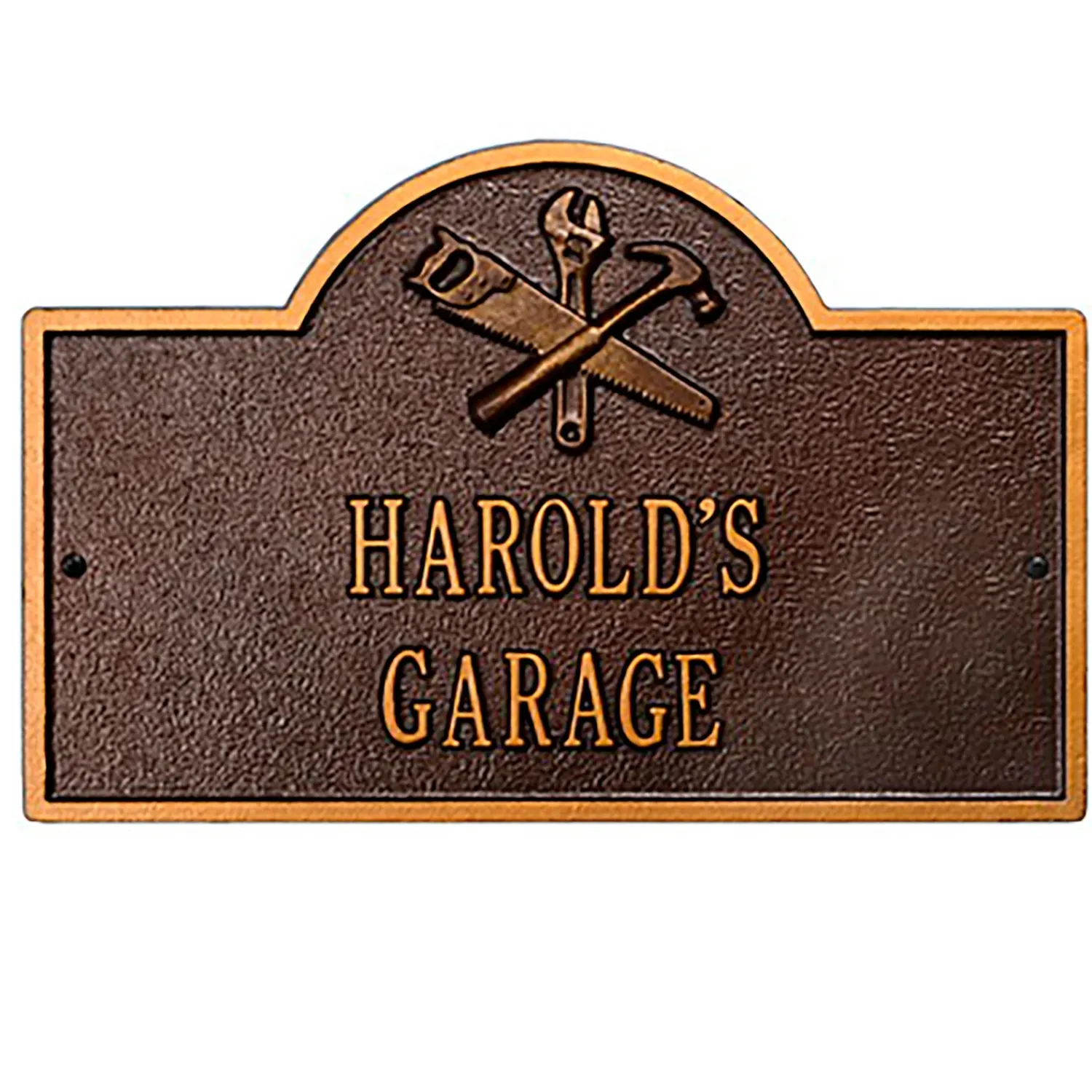 Plow & Hearth Address Signs & Wall Plaques>Workshop Arch Personalized Plaque