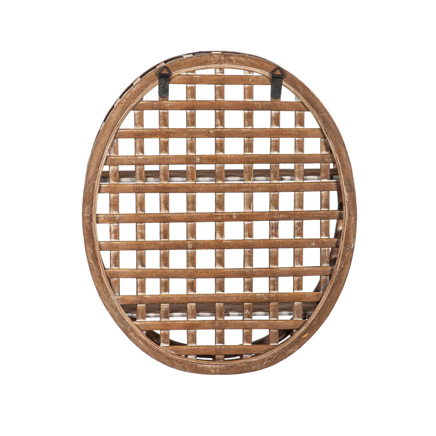 Plow & Hearth Bookshelves & Wall Shelves|Decorative Accents>Woven Oval Wall Shelf