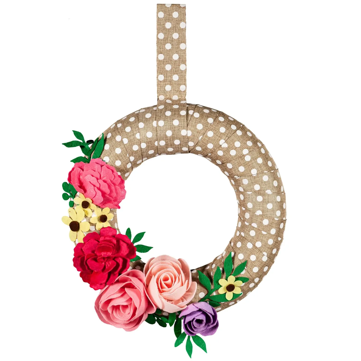 Plow & Hearth Fabric Door Hangers>Wrapped Wreath Door Décor