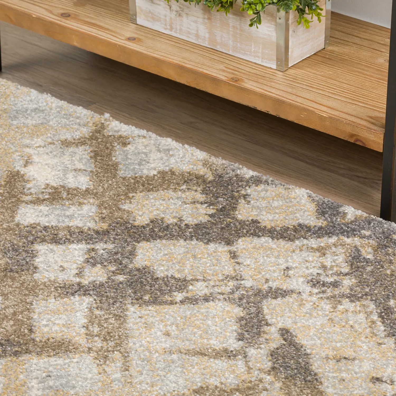 Plow & Hearth Area Rugs>York Easy Care Rug, 3'3" x 5'1" Silver