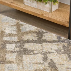 Plow & Hearth Area Rugs>York Easy Care Rug, 9'10" x 13'2" Silver